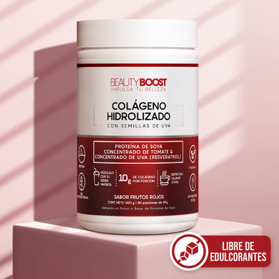 Colágeno hidrolizado con resveratrol sin edulcorantes - frutos rojos - Ahorra $39.000