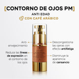 CONTORNO DE OJOS NOCHE ANTI FATIGA CON HEXA PÉPTIDOS + ÁCIDO HIALURÓNICO + ANTIOXIDANTES