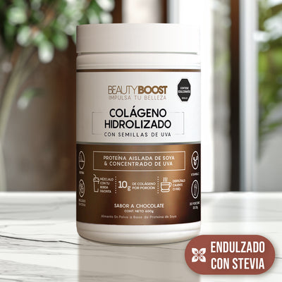 Colágeno hidrolizado con resveratrol y biotina - chocolate - Ahorra $37.500