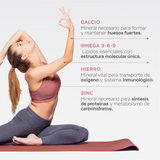 PROTEÍNA AISLADA ENRIQUECIDA CON CALCIO, OMEGAS 3, 6, 9, VITAMINAS Y MINERALES