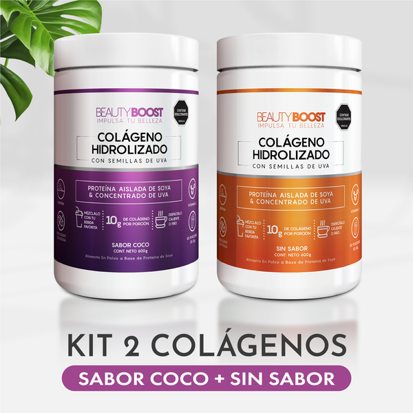 DÚO COLÁGENO HIDROLIZADO CON RESVERATROL - SIN SABOR + COCO