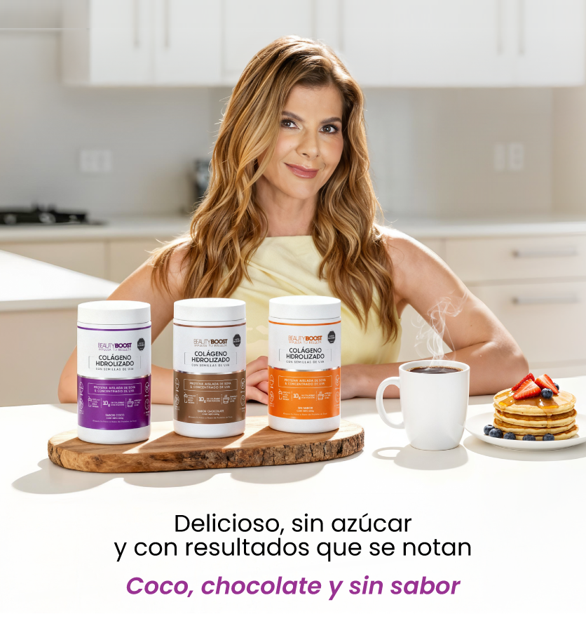 Carolina Cruz con colágenos Beauty Boost